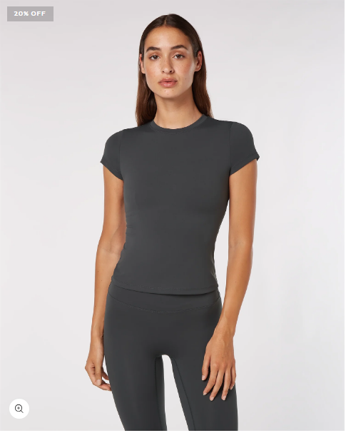 Short Sleeve Top - Slate Grey