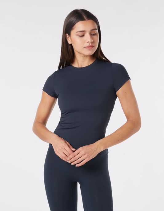 Short Sleeve Top - Harbour Blue