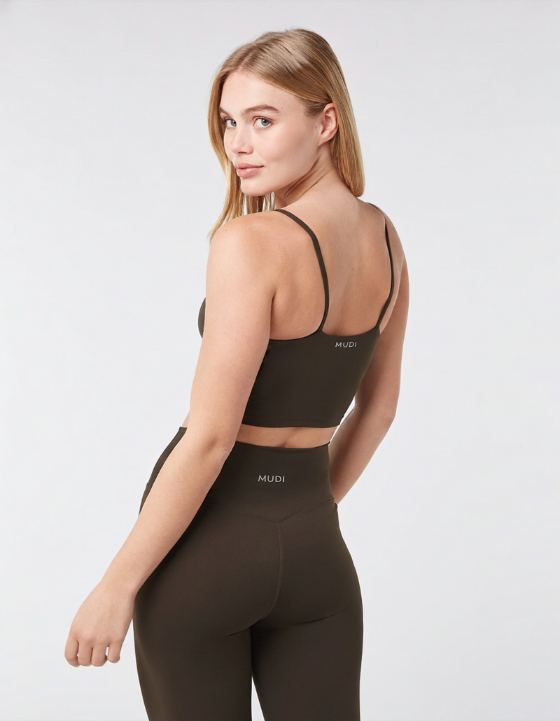 Sports Bra - Espresso Brown