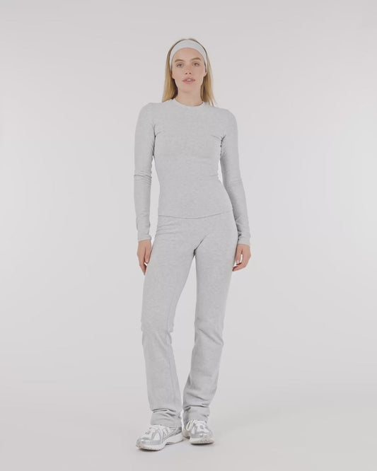 Lounge Top - Grey Melange