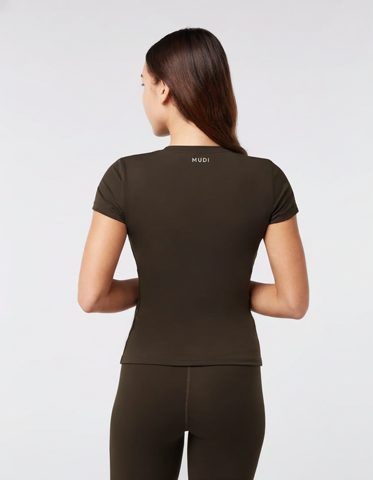 Short Sleeve Top - Espresso Brown