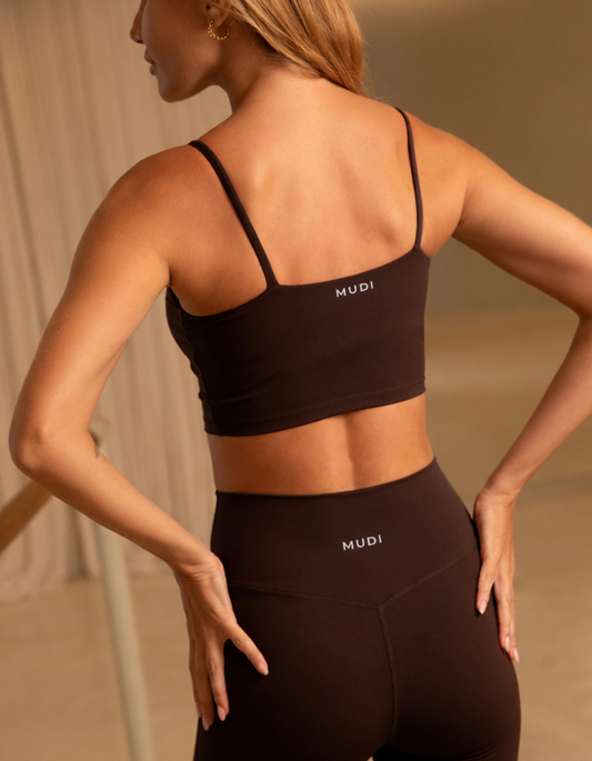 Sports Bra - Espresso Brown